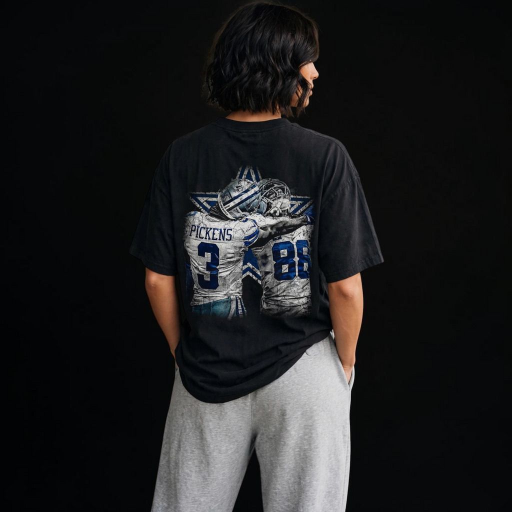 COWBOYS NATION - Pickens & Lamb Duo Tee - Black