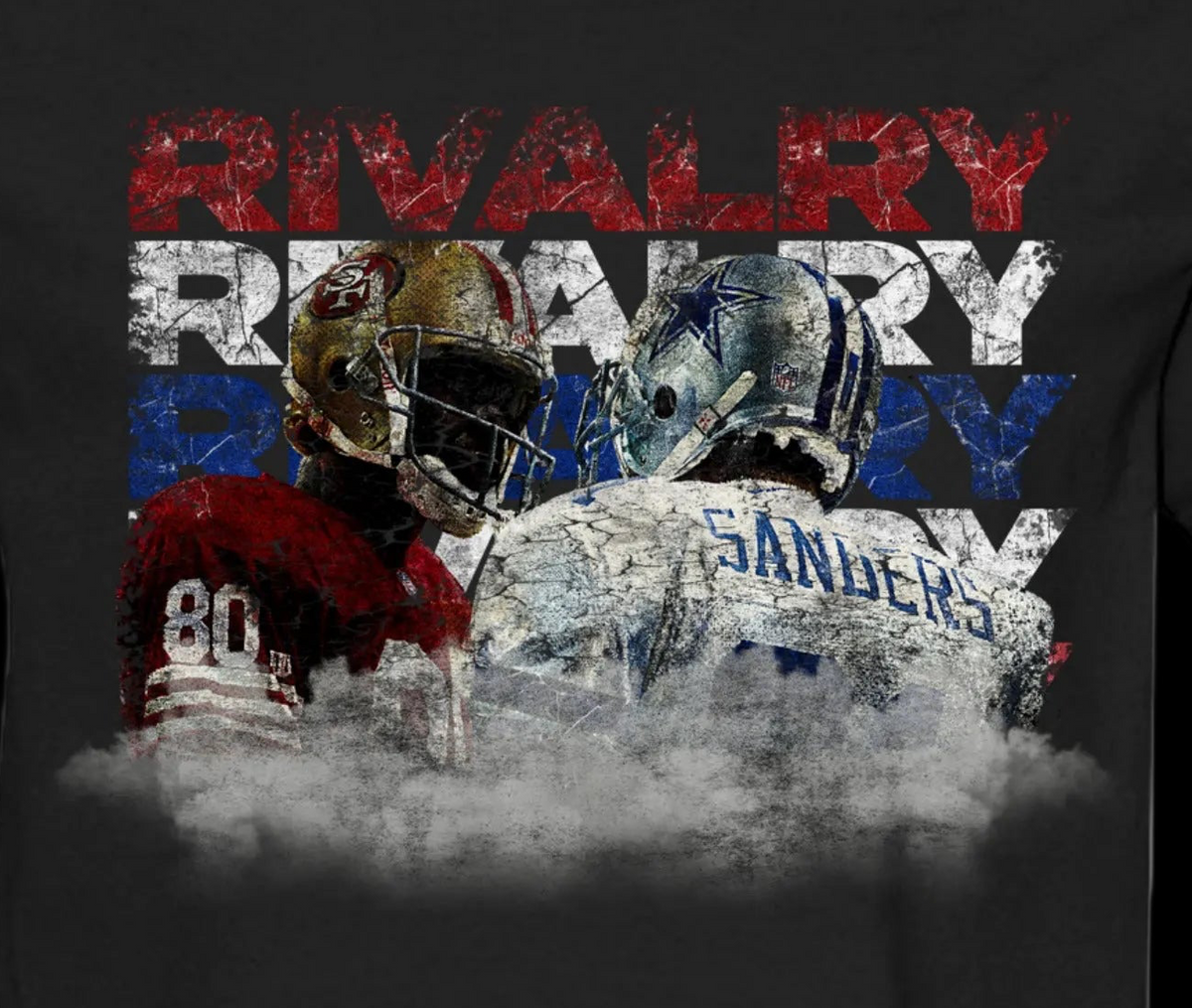 RIVALRY "History" Tee - Front + Vertical Spine Back
