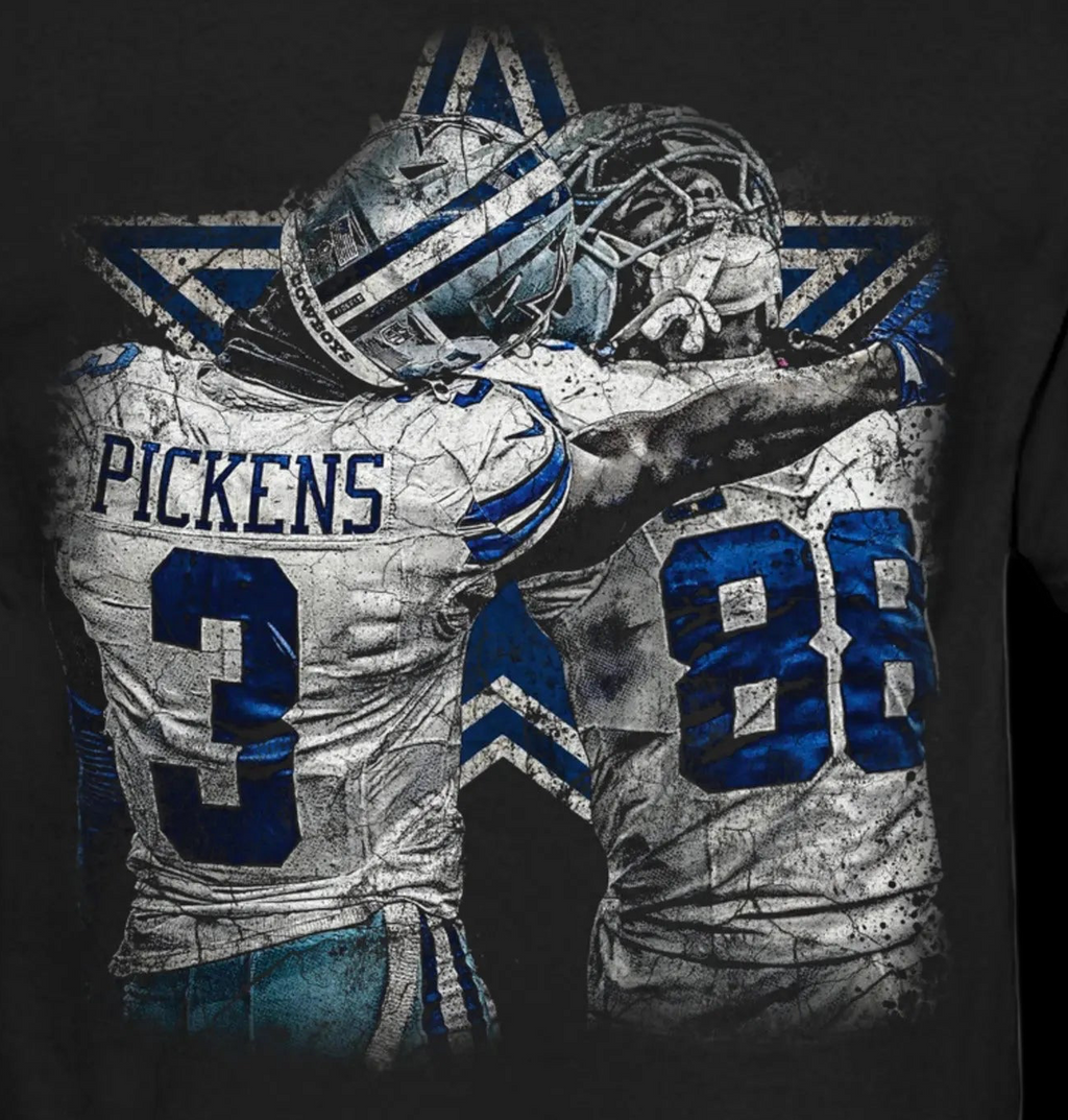 COWBOYS NATION - Pickens & Lamb Duo Tee - Black